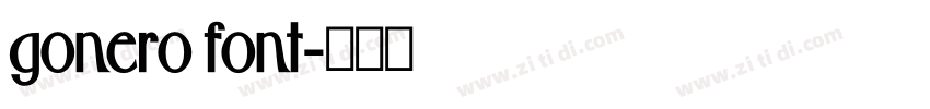gonero font字体转换 gonero font字体转换
